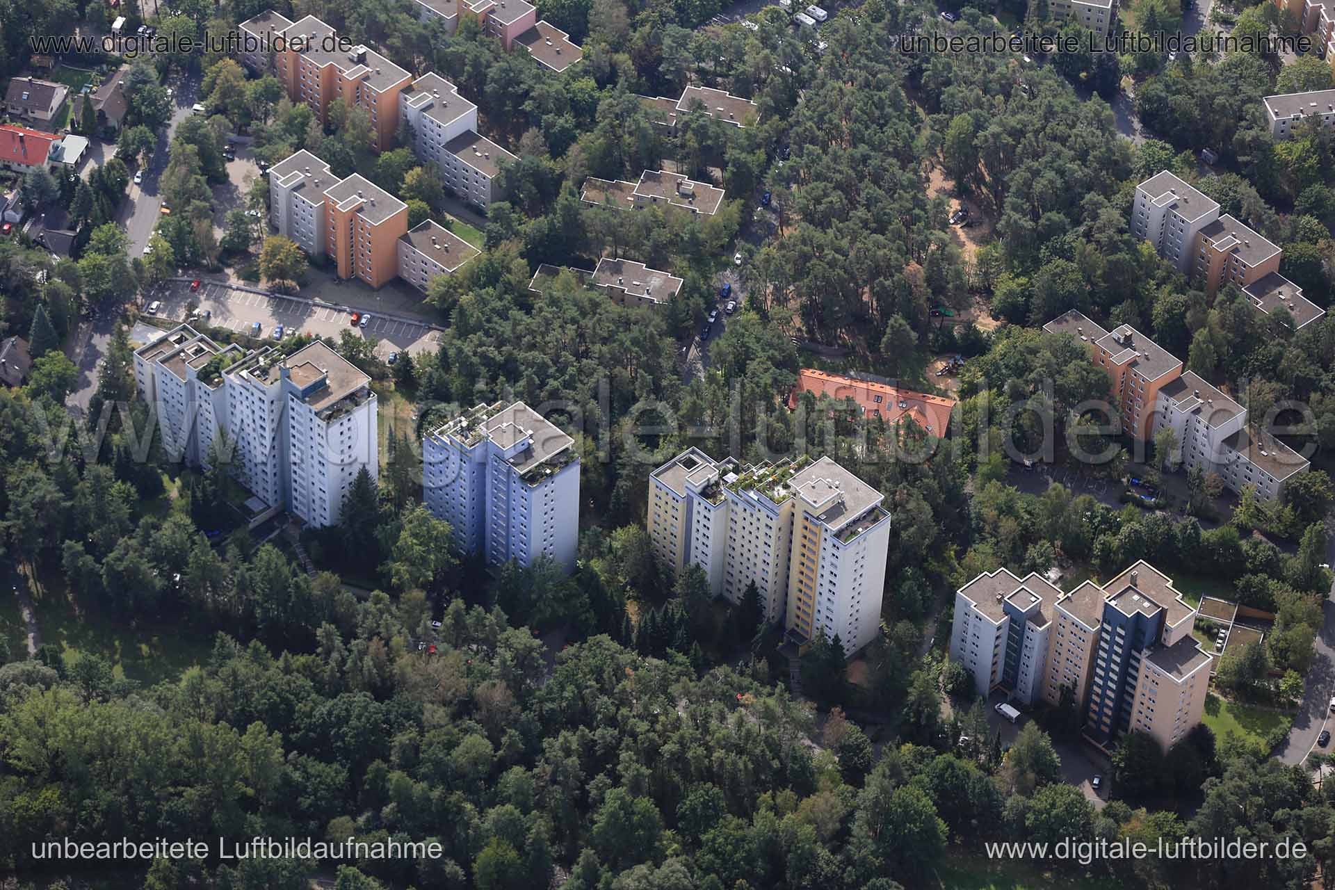 Luftaufnahme Hochhaus in Erlangen | Mittelfranken, Bayern