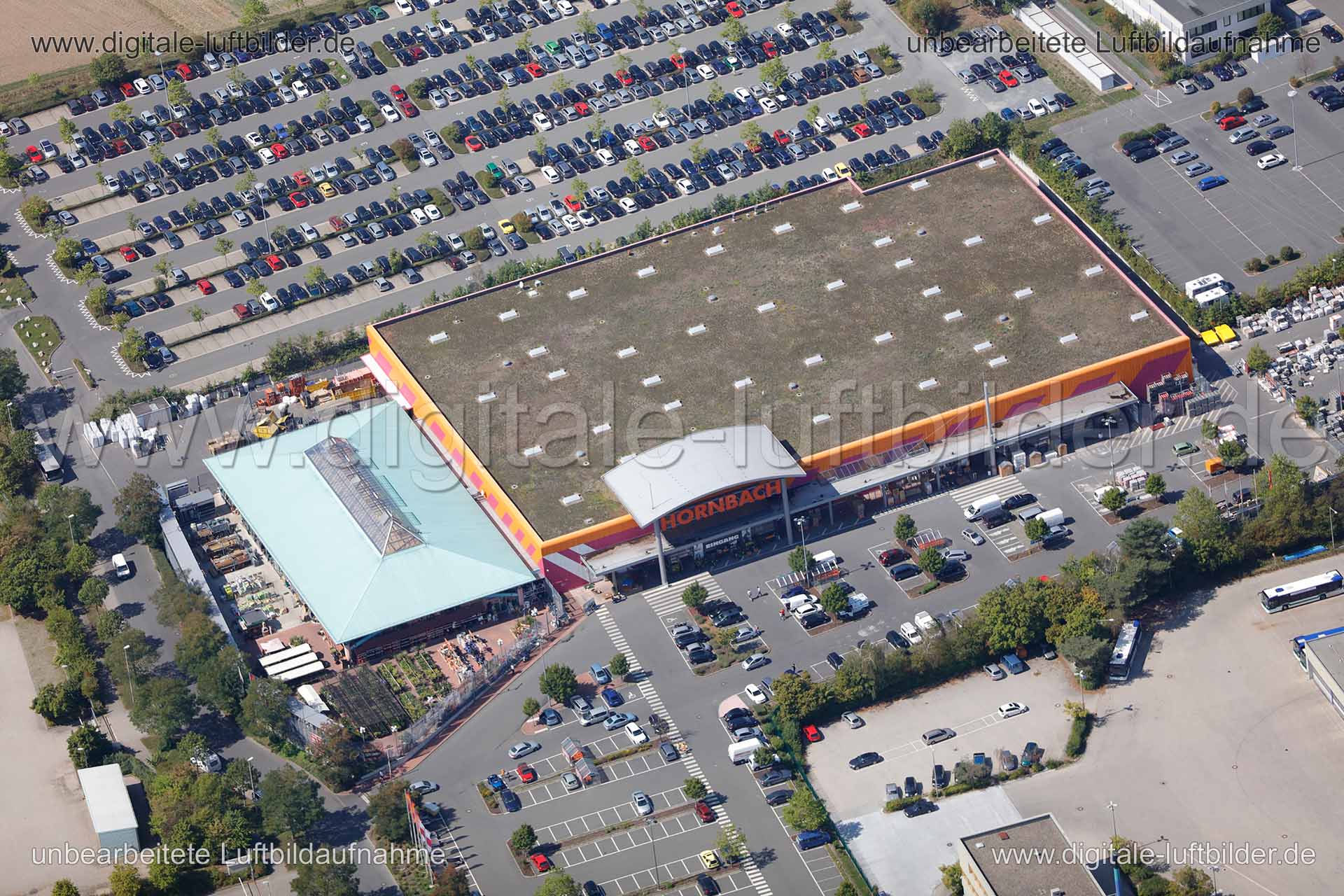 Luftaufnahme Hornbach in Erlangen | Mittelfranken, Bayern