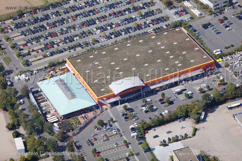 Luftaufnahme Hornbach in Erlangen | Mittelfranken, Bayern