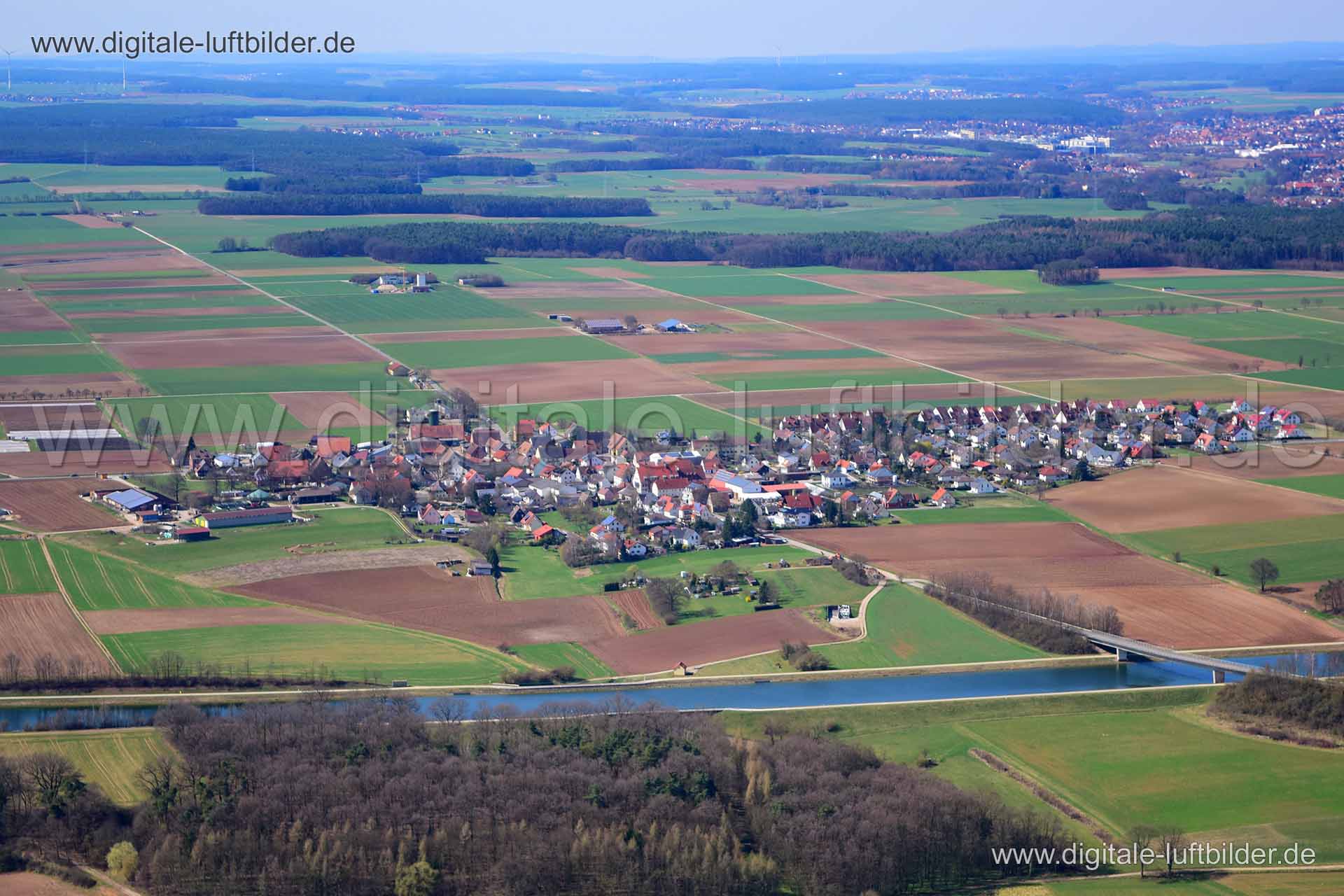Luftaufnahme Hütendorf in Erlangen | Mittelfranken, Bayern