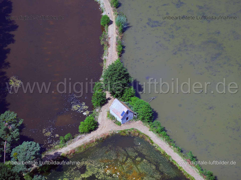 Luftaufnahme Karpfenweiher in Erlangen | Mittelfranken, Bayern