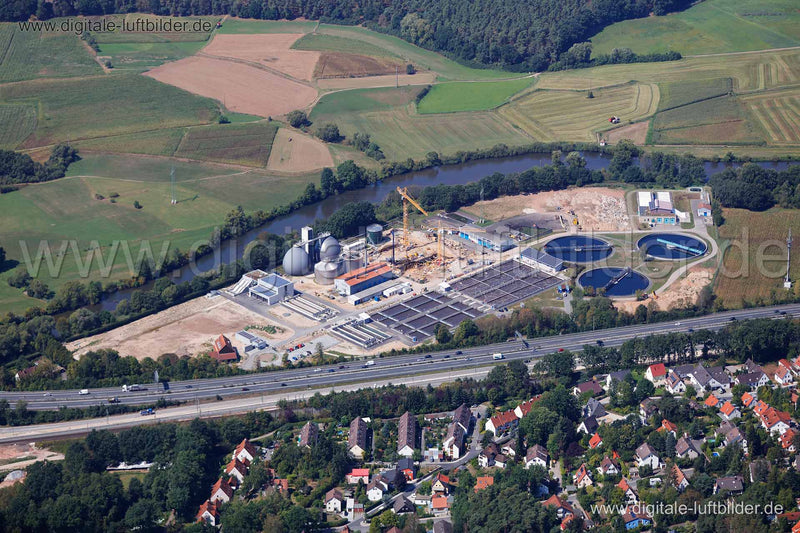 Luftaufnahme Klärwerk in Erlangen | Mittelfranken, Bayern