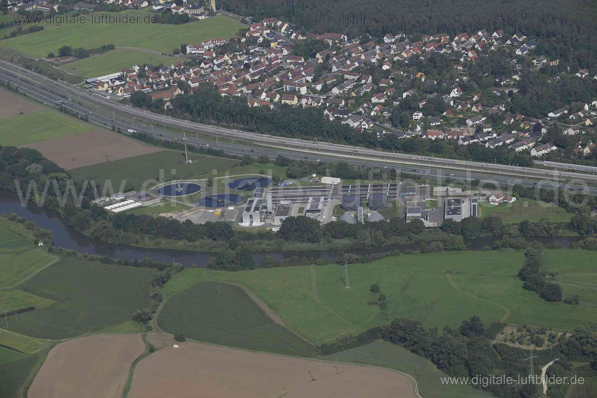 Luftaufnahme Klärwerk Erlangen in Erlangen | Mittelfranken, Bayern