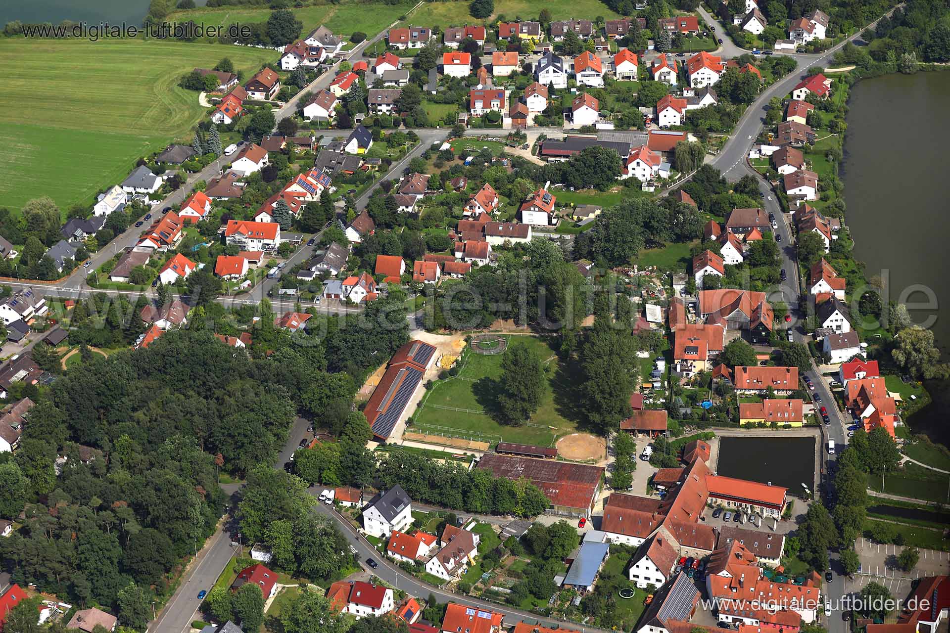 Luftaufnahme Kosbach in Erlangen | Mittelfranken, Bayern