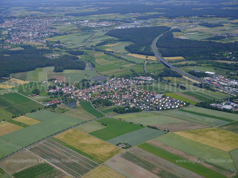 Luftaufnahme Kriegenbrunn in Erlangen | Mittelfranken, Bayern