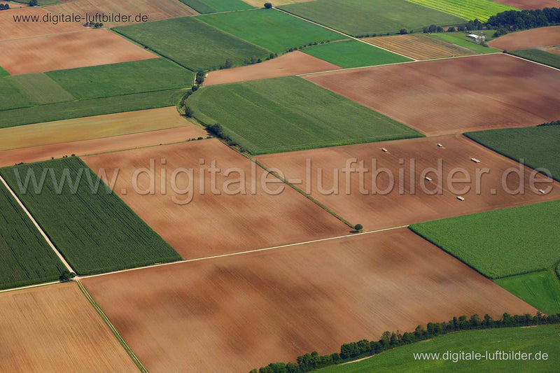 Luftaufnahme Landwirtschaft in Erlangen | Mittelfranken, Bayern