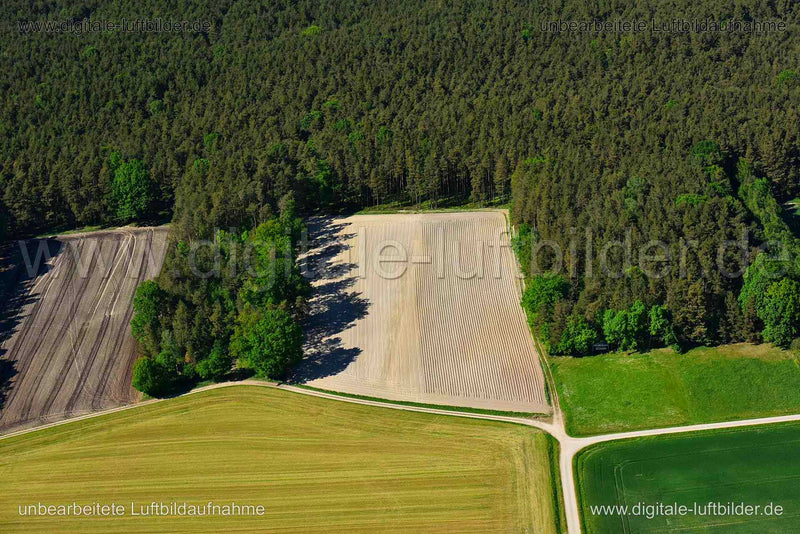 Luftaufnahme Landwirtschaft in Erlangen | Mittelfranken, Bayern