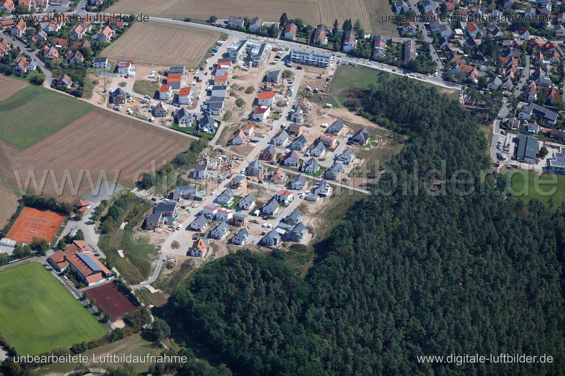 Luftaufnahme Neubau in Erlangen | Mittelfranken, Bayern