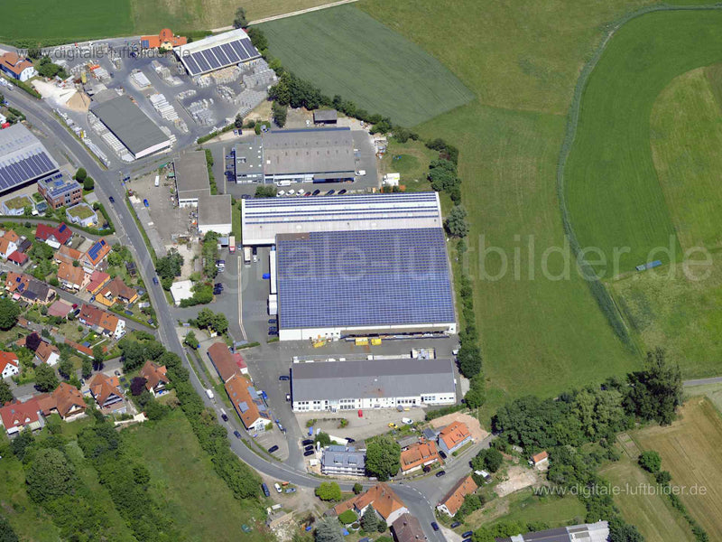 Luftaufnahme Photovoltaikanlage in Erlangen | Mittelfranken, Bayern