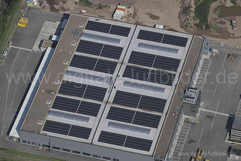 Luftaufnahme Photovoltaikanlage in Erlangen | Mittelfranken, Bayern
