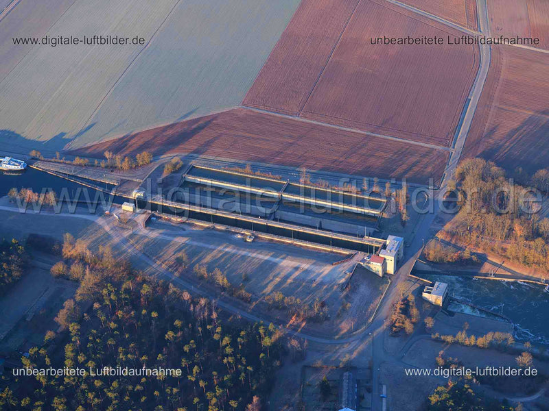 Luftaufnahme Schleuse Kriegbrunn in Erlangen | Mittelfranken, Bayern