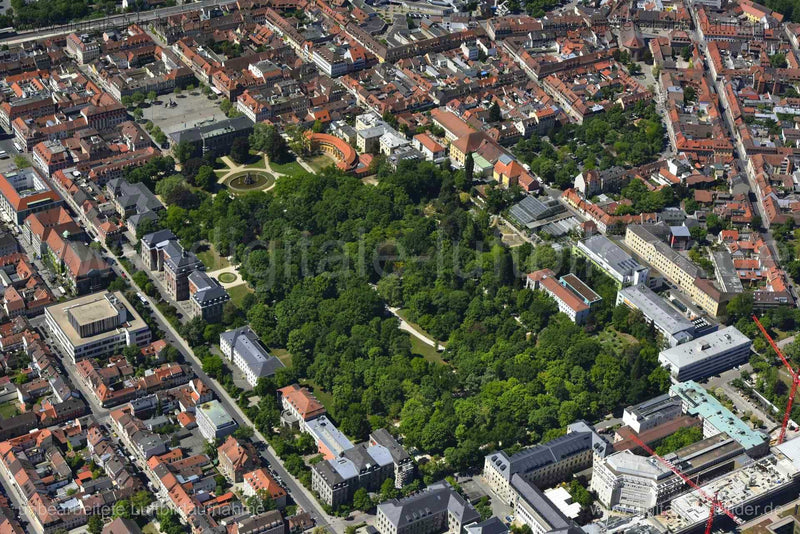 Luftaufnahme Schloss Erlangen in Erlangen | Mittelfranken, Bayern