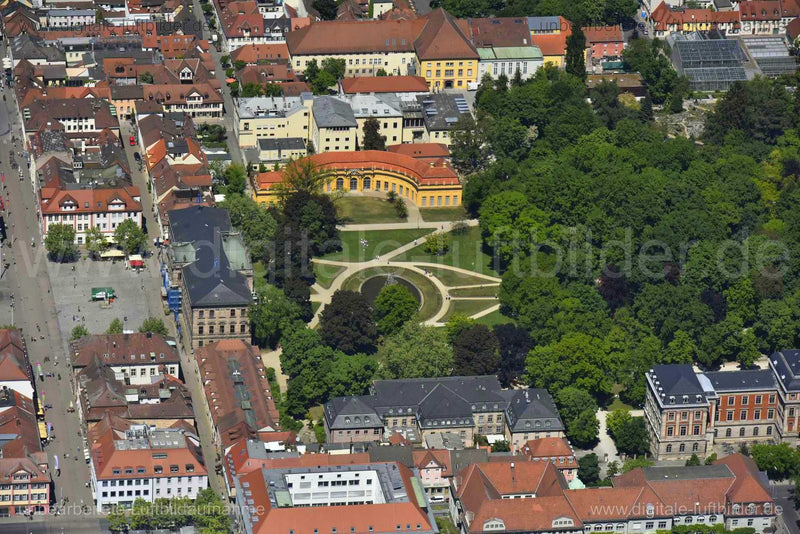 Luftaufnahme Schloss Erlangen in Erlangen | Mittelfranken, Bayern