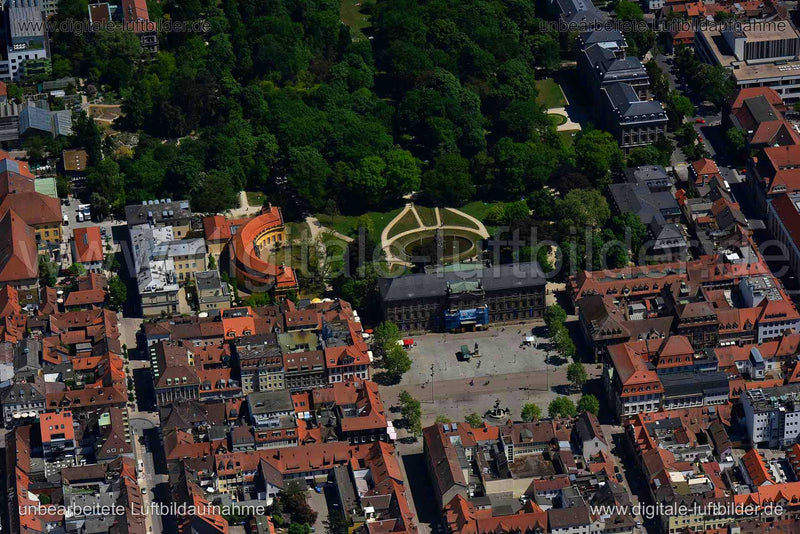 Luftaufnahme Schloss Erlangen in Erlangen | Mittelfranken, Bayern