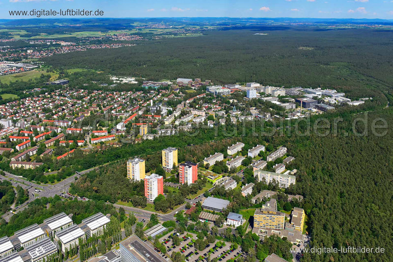 Luftaufnahme Sebaldussiedlung in Erlangen | Mittelfranken, Bayern