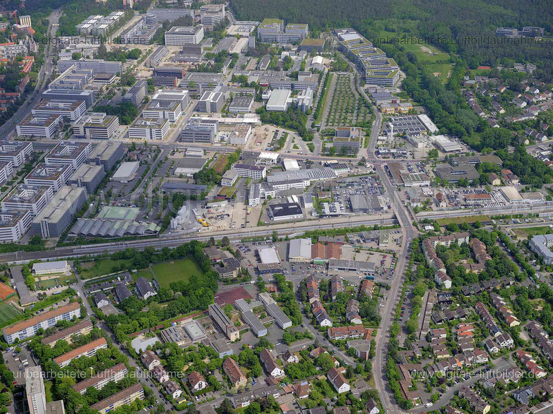Luftaufnahme Siemens Campus in Erlangen | Mittelfranken, Bayern