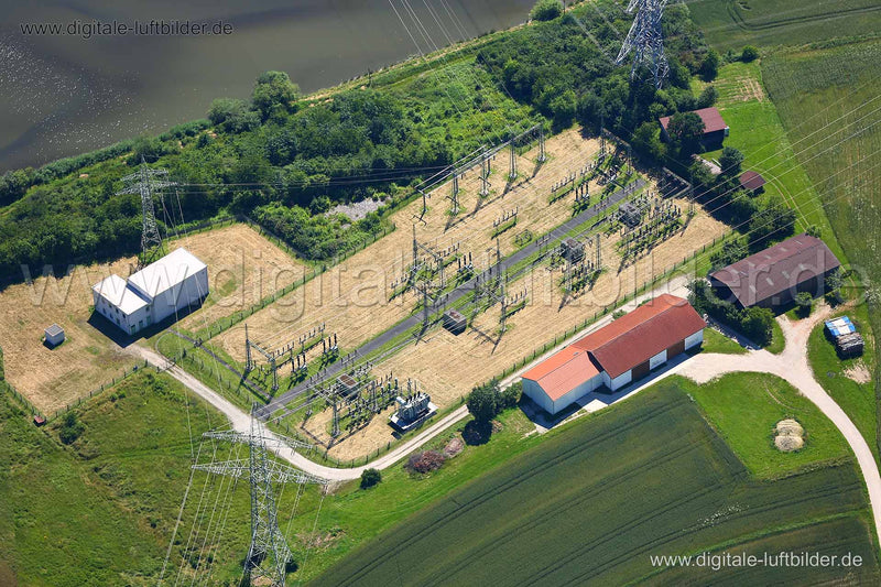 Luftaufnahme Umspannwerk in Erlangen | Mittelfranken, Bayern