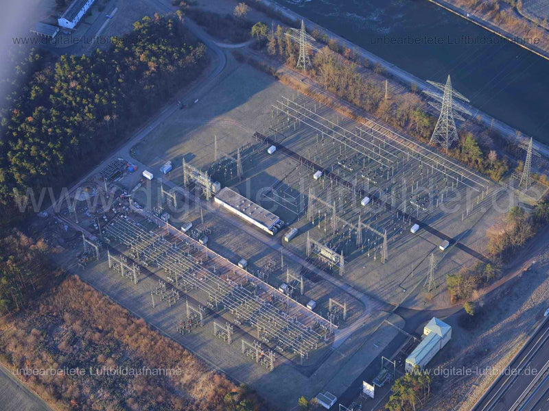 Luftaufnahme Umspannwerk Kriegenbrunn in Erlangen | Mittelfranken, Bayern