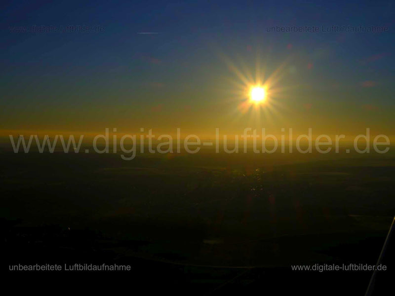 Luftaufnahme Windräder Sonne in Erlangen | Mittelfranken, Bayern