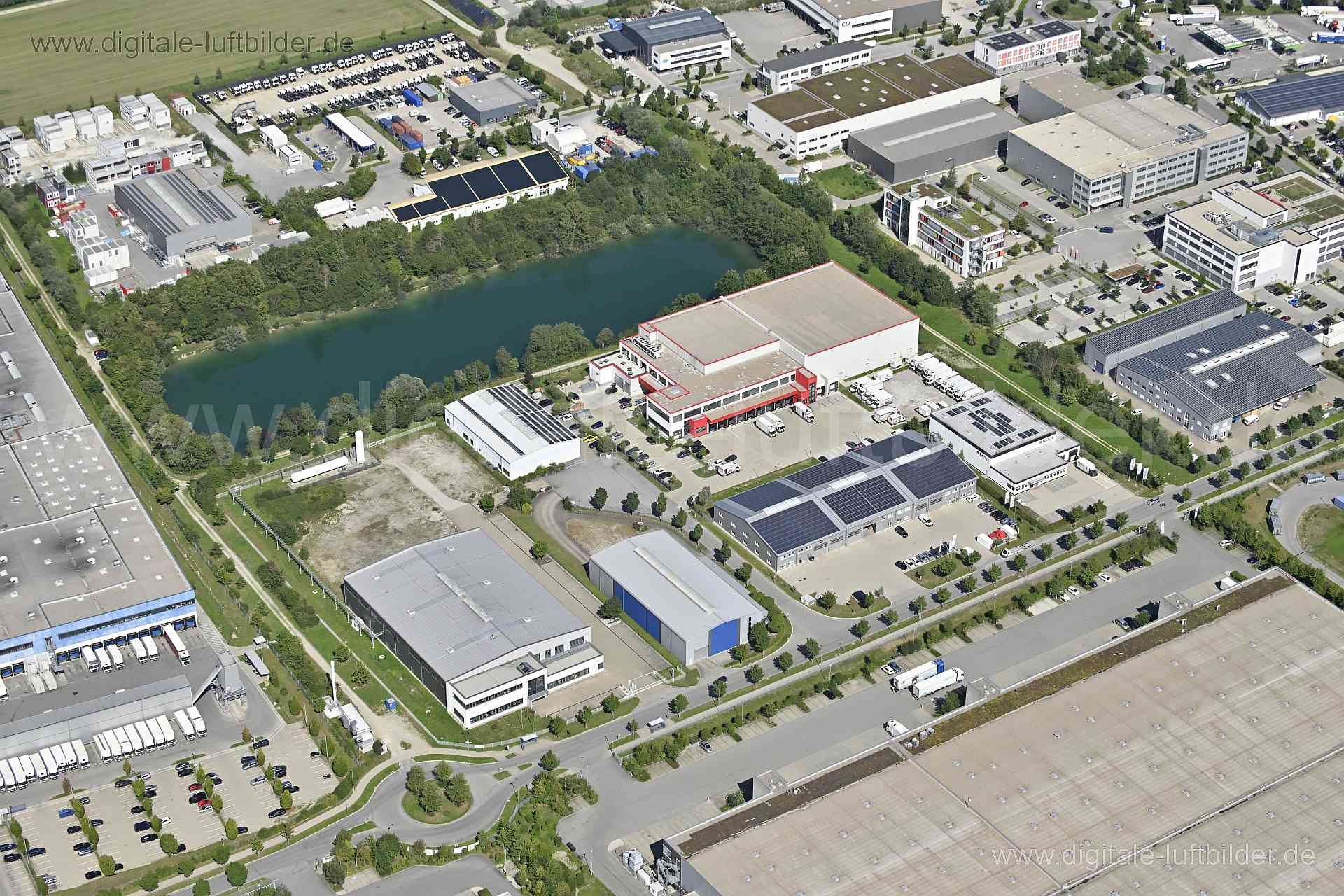 Luftaufnahme GADA Bergkirchen in Feldgeding | Oberbayern, Bayern