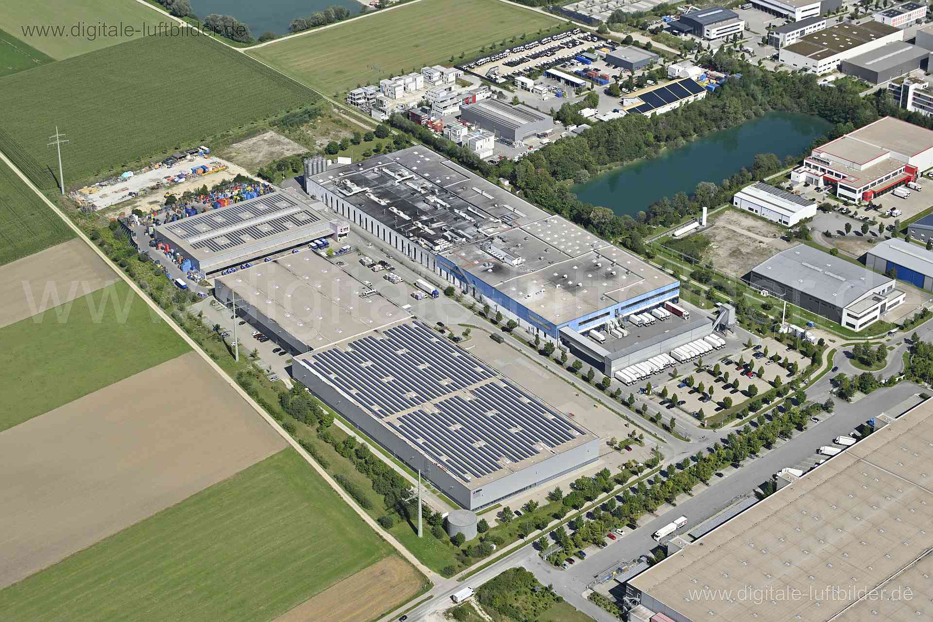 Luftaufnahme GADA Bergkirchen in Feldgeding | Oberbayern, Bayern