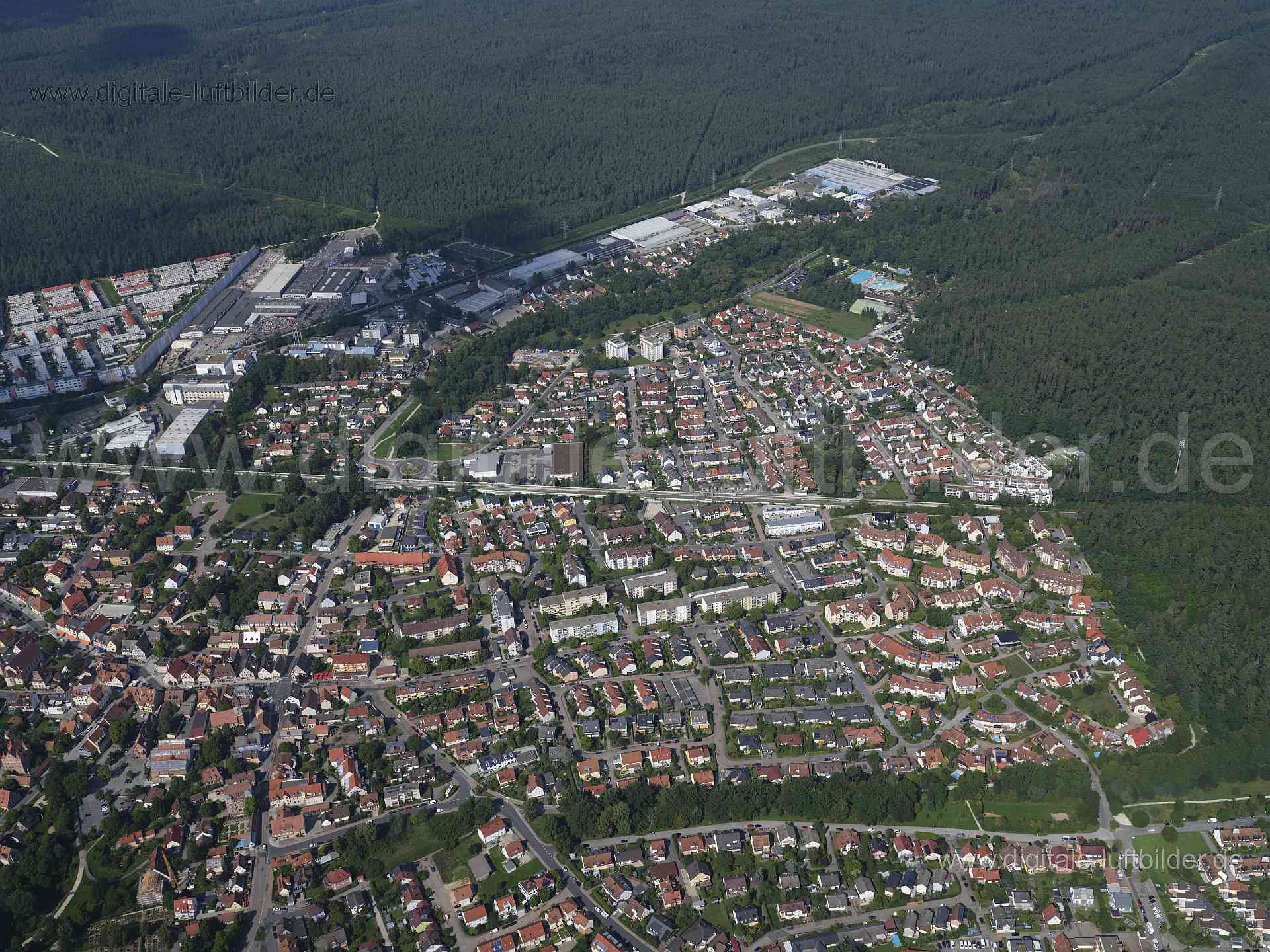 Luftaufnahme Feucht Ost in Feucht | Mittelfranken, Bayern