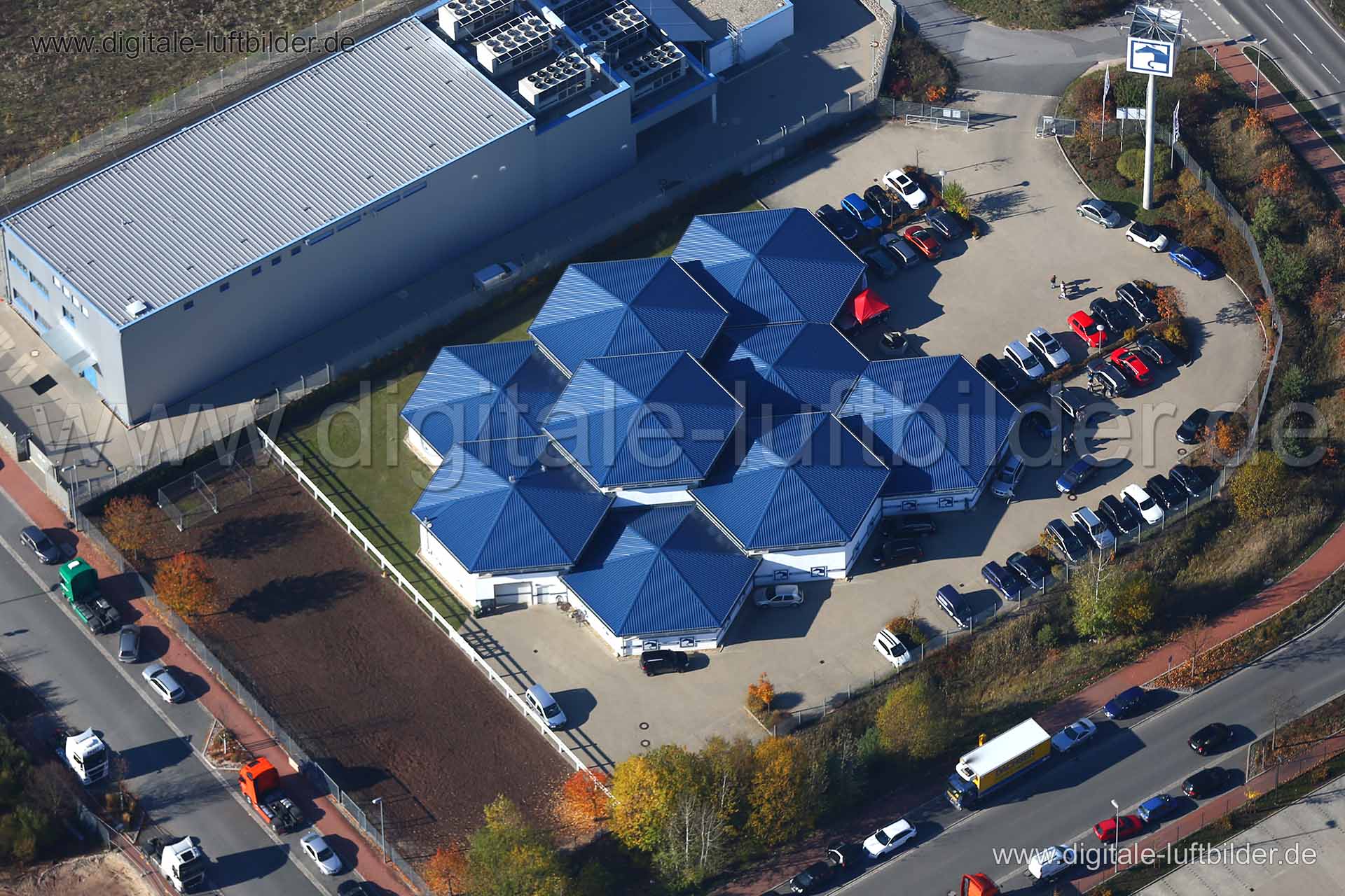 Luftaufnahme Gewerbepark Nürnberg Feucht in Feucht | Mittelfranken, Bayern
