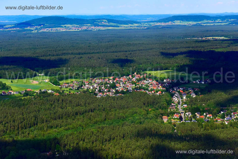 Luftaufnahme Moosbach in Feucht | Mittelfranken, Bayern