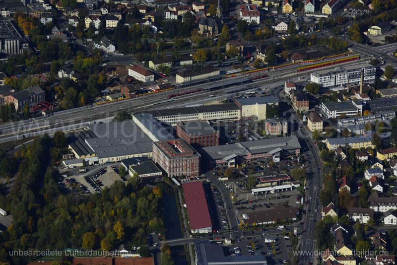 Luftaufnahme Hauptbahnhof in Forchheim | Oberfranken, Bayern