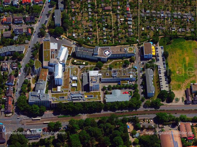 Luftaufnahme Agaplesion Markus Krankenhaus in Frankfurt am Main | Darmstadt, Hessen