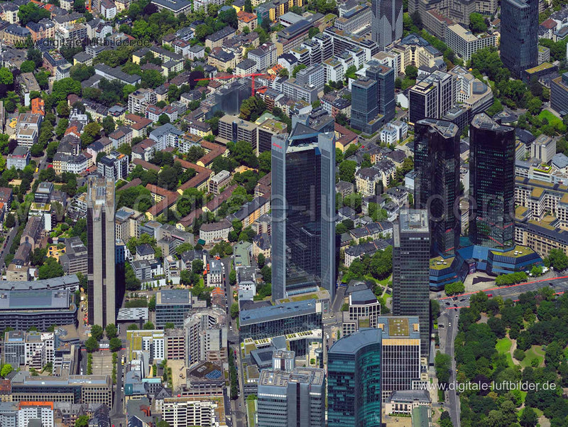 Luftaufnahme Deka Trianon Tower in Frankfurt am Main | Darmstadt, Hessen