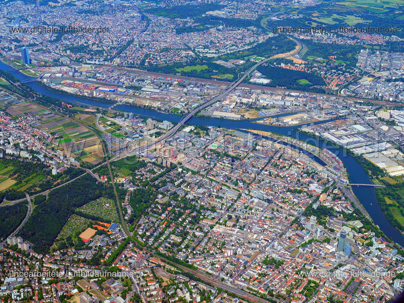 Luftaufnahme Frankfurt am Main in Frankfurt am Main | Darmstadt, Hessen
