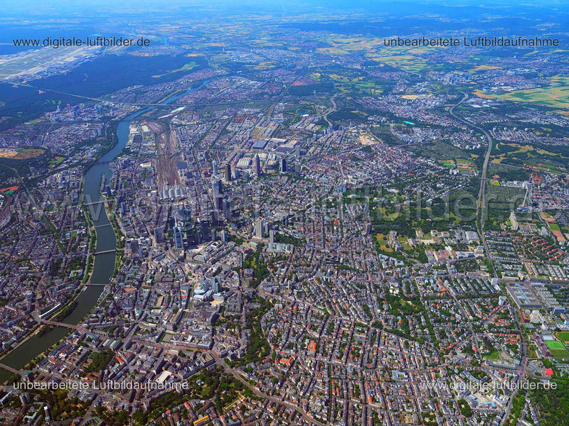 Luftaufnahme Frankfurt am Main in Frankfurt am Main | Darmstadt, Hessen