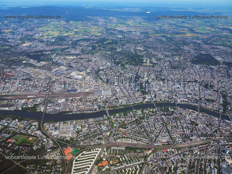 Luftaufnahme Frankfurt am Main in Frankfurt am Main | Darmstadt, Hessen