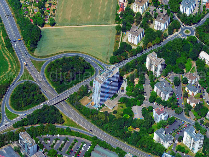 Luftaufnahme Frankfurt am Main in Frankfurt am Main | Darmstadt, Hessen