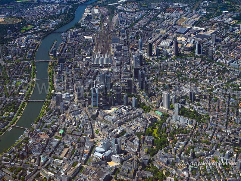 Luftaufnahme Frankfurt City in Frankfurt am Main | Darmstadt, Hessen