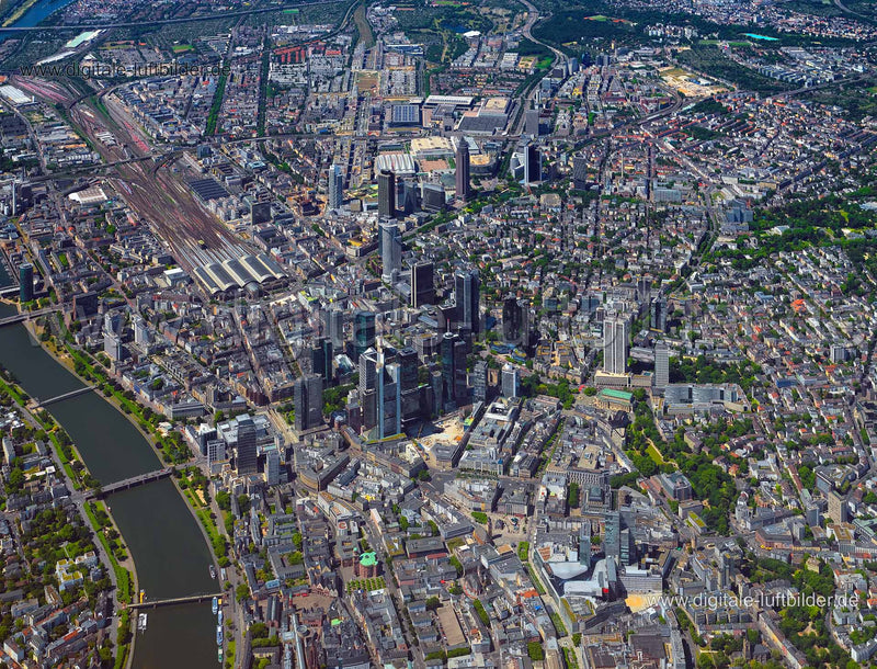 Luftaufnahme Frankfurt City in Frankfurt am Main | Darmstadt, Hessen