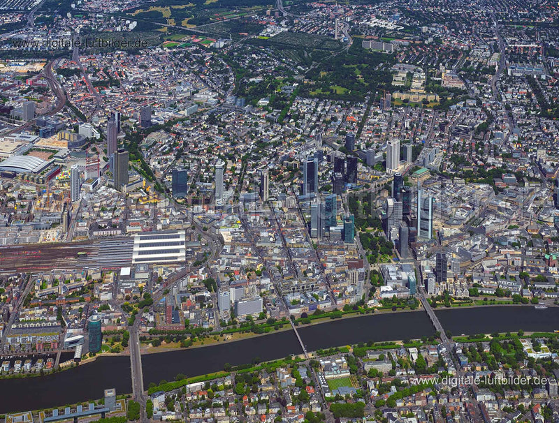 Luftaufnahme Frankfurt City in Frankfurt am Main | Darmstadt, Hessen