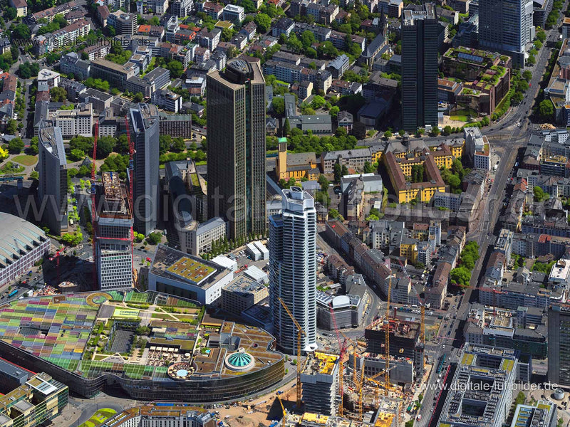 Luftaufnahme Grand Tower in Frankfurt am Main | Darmstadt, Hessen