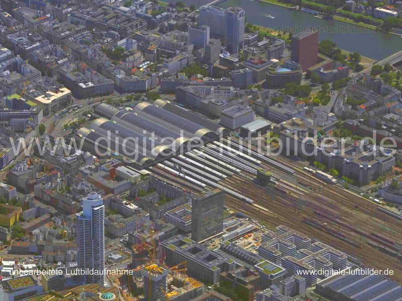 Luftaufnahme Hauptbahnhof, Frankfurt am Main in Frankfurt am Main | Darmstadt, Hessen