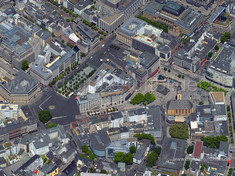 Luftaufnahme Hauptwache in Frankfurt am Main | Darmstadt, Hessen