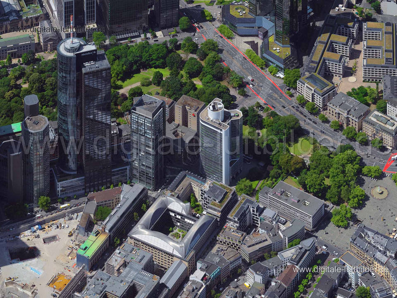Luftaufnahme Hochhausquartier FOUR in Frankfurt am Main | Darmstadt, Hessen