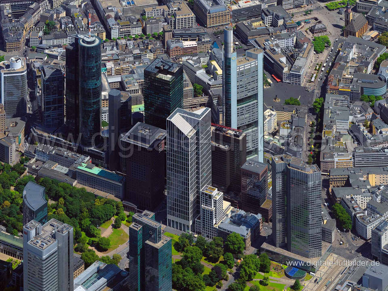 Luftaufnahme Hochhausquartier FOUR in Frankfurt am Main | Darmstadt, Hessen