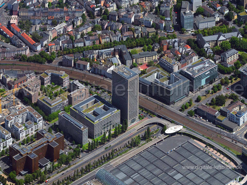 Luftaufnahme IBC Tower in Frankfurt am Main | Darmstadt, Hessen