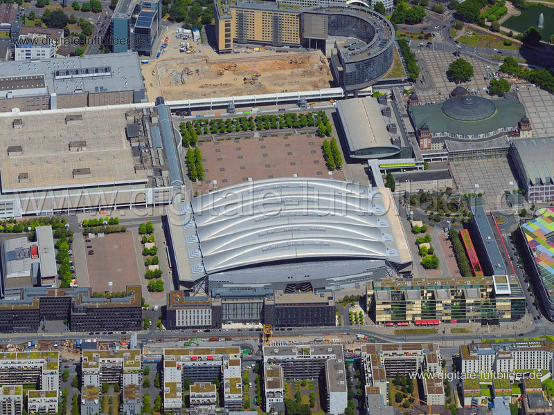 Luftaufnahme Messe in Frankfurt am Main | Darmstadt, Hessen