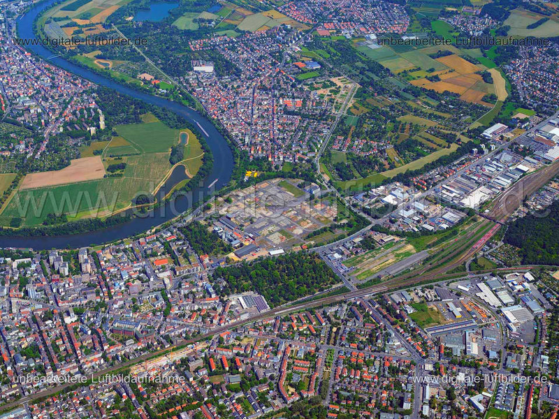 Luftaufnahme Offenbach in Frankfurt am Main | Darmstadt, Hessen