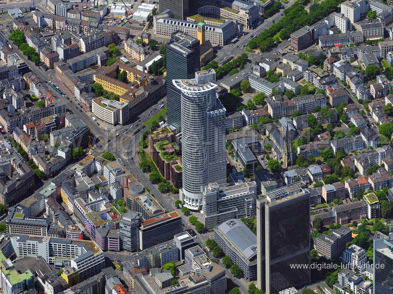Luftaufnahme Westend Tower in Frankfurt am Main | Darmstadt, Hessen