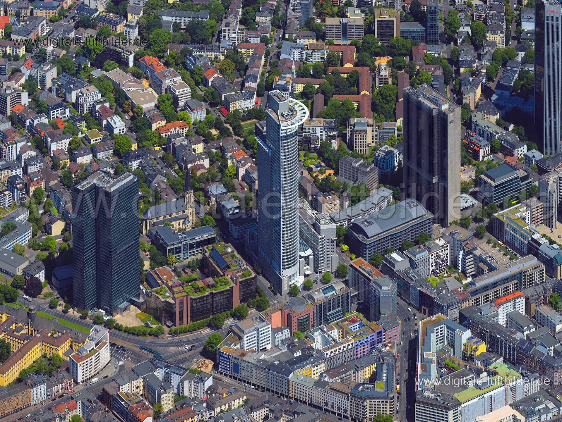 Luftaufnahme Westend Tower in Frankfurt am Main | Darmstadt, Hessen