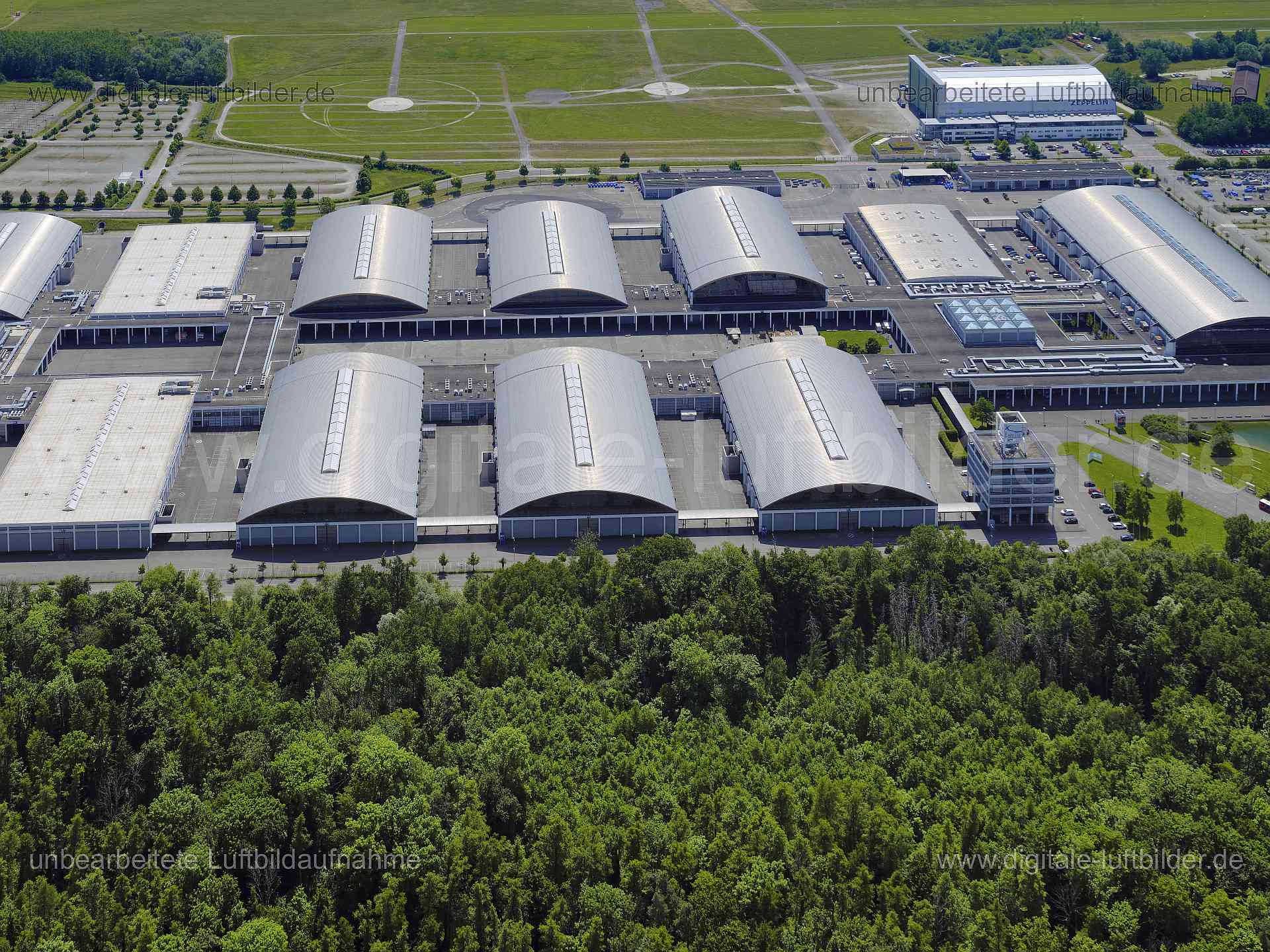 Luftaufnahme Messe Friedrichshafen in Friedrichshafen | Bodenseekreis, Baden-Württemberg