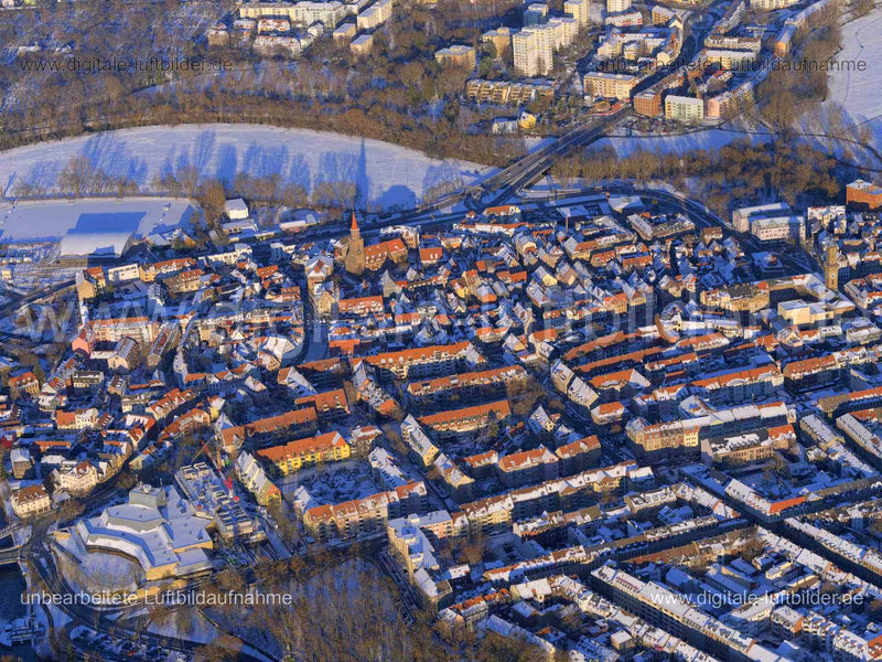 Luftaufnahme Altstadt Fürth in Fürth | Mittelfranken, Bayern